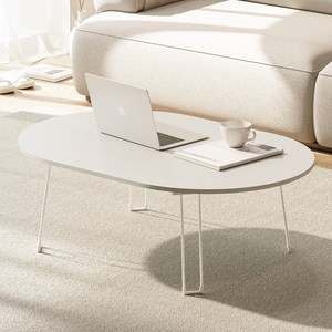 코멧 홈 국내생산 7파이 타원형 접이식 테이블