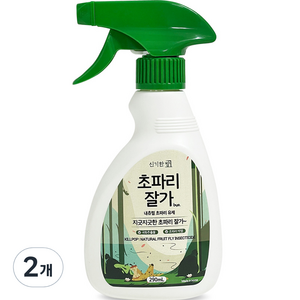 신기한방 킬파프 내츄럴 초파리잘가 살충제, 290ml, 2개