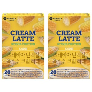 맥널티커피 스테비아 단백질 옥수수 크림 라떼