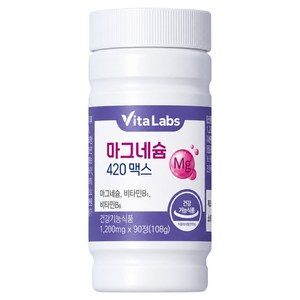 VitaLabs 마그네슘 420 맥스, 90정, 1개