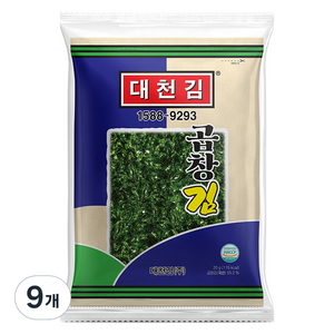 대천김 곱창김 전장, 20g, 9개