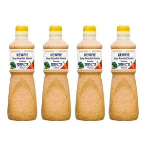 큐피 딥 로스티드 참깨 드레싱, 1L, 4개