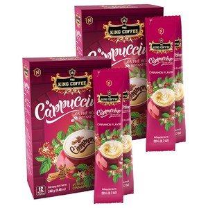 티엔아이킹커피 카푸치노 시나몬향 커피믹스, 20g, 12개입, 2개