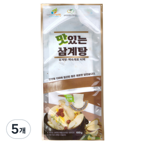 한국감초영농조합법인 맛있는 삼계탕 한방백숙 티백, 100g, 5개