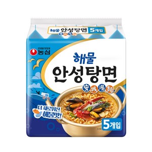 안성탕면 해물맛 112g, 5개, (1팩)