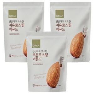올가홀푸드 저온로스팅 아몬드, 300g, 3개