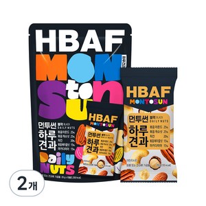 HBAF 먼투썬 하루견과 블랙, 200g, 2개