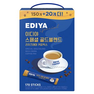이디야 스페셜 골드블렌드 리치크레마 커피믹스, 11g, 170개입, 1개