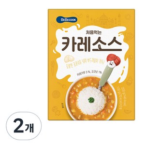 베베쿡 처음먹는 덮밥 소스, 카레, 200g, 2개