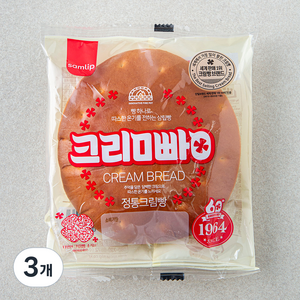 삼립 정통 크림빵, 75g, 1개입, 3개