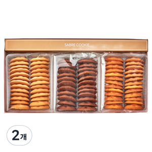 신라명과 세가지맛 사브레쿠키, 260g, 2개