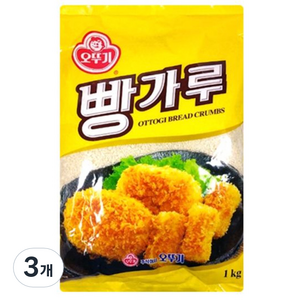 오뚜기 빵가루, 1kg, 3개