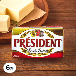 프레지덩 프렌치 버터, 200g, 6개