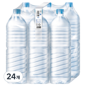 팔도맑은샘 맑은샘수 무라벨, 2L, 24개