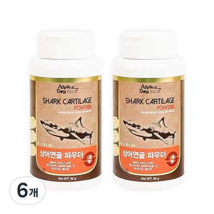 알파독 반려동물 파우더 영양제, 뼈/관절강화, 90g, 6개