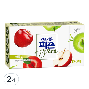 피죤 건조기용 보타닉 시트 섬유유연제 애플밤 본품, 120매, 2개