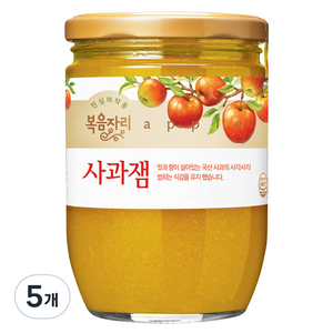 [복음자리] 과일잼(사과잼), 620g, 5개