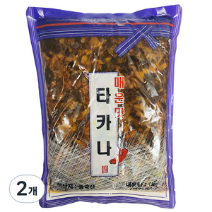 토호식품 타카나 매운맛, 1kg, 2개