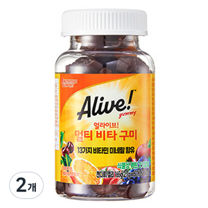 얼라이브 멀티 비타 구미, 60정, 2개