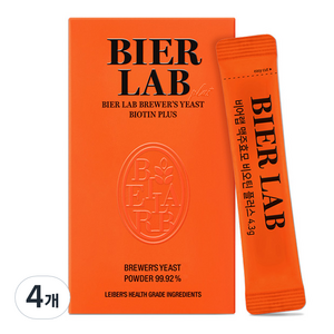 비어랩 맥주효모 비오틴 플러스 14p, 60.2g, 4개