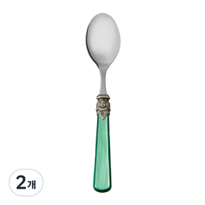 EME 나폴레옹 커트러리 테이블스푼, 펄 그린, 2개