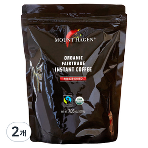 마운트하겐 유기농 원두커피믹스 리필백, 200g, 1개입, 2개