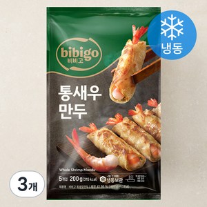 비비고 통새우 만두 (냉동), 200g, 3개