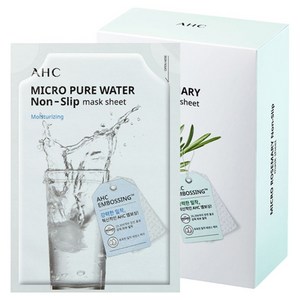 AHC 마이크로 퓨어 워터 착붙 마스크 시트 33ml, 10개입, 1개