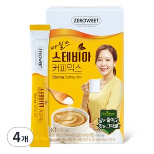 펄세스 마일드 스테비아 커피믹스, 9.6g, 30개입, 4개