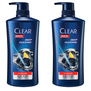 클리어 맨 딥 클린 샴푸, 650ml, 2개