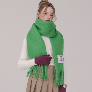 미치코런던 플레인 겨울 울 니트 머플러 목도리