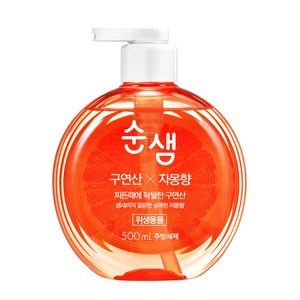 순샘 구연산 자몽 용기 세제, 500ml, 1개