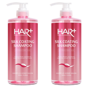 헤어플러스 실크 코팅 샴푸 로즈 베리 머스크 향, 1L, 2개