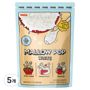 멜로팝 화이트, 110g, 5개
