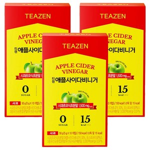 티젠 애플사이다 비니거, 50g, 3개