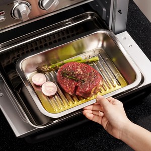 바겐슈타이거 웨이브 오븐 스텐 사각트레이, 중(320 x 22..., 밧드 + 트레이, 1세트