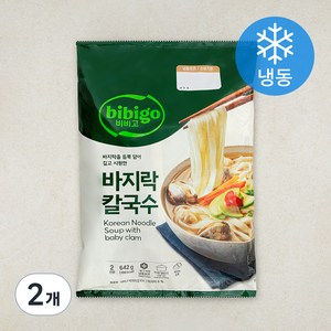 비비고 바지락칼국수 2인분 (냉동), 642g, 2개