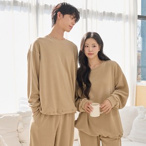 어나더디 커플용 소프티 기모 잠옷 상하의 세트