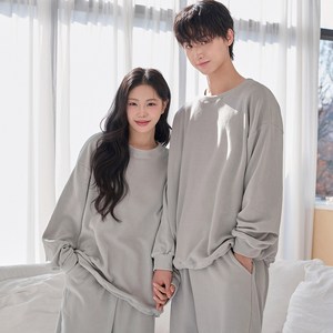 어나더디 커플용 소프티 기모 잠옷 상하의 세트