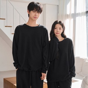 어나더디 커플용 소프티 기모 잠옷 상하의 세트