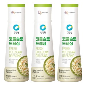 청정원 코울슬로 드레싱, 315g, 3개