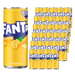 환타 파인애플 탄산음료, 250ml, 30개