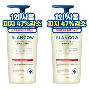 블랑카우 BHA 여드름 기능성 바디워시, 500ml, 2개