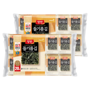 양반 들기름 도시락김, 4.5g, 40개
