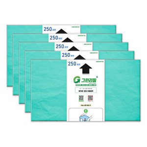 그린리필 매직캔 호환 리필 쓰레기 봉투 250, 21L, 5개