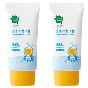 그린핑거 물놀이 유아 선크림 워터프루프 SPF50+ PA++++, 50ml, 2개