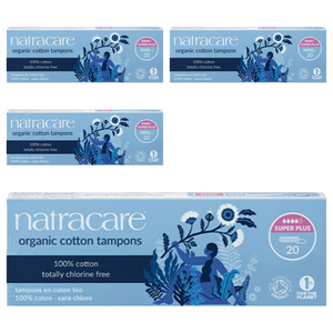 나트라케어 순면 흡수체 탐폰 논 어플리케이터, 20개입, 슈퍼 플러스, 4개