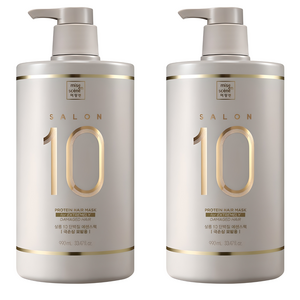미쟝센 살롱10 단백질 에센스 헤어팩 극손상 모발용, 990ml, 2개