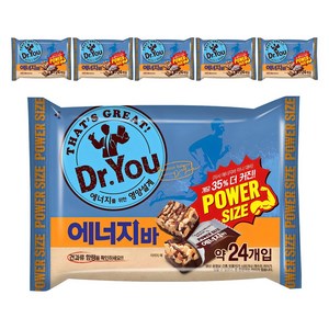 닥터유 에너지바 파워사이즈, 337g, 6개