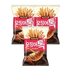 오리온 마켓오 오징어톡, 80g, 3개